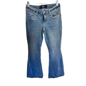 Hollister High-Rise Vintage Flare Jeans Womens 3R (26x31) Blue Light Wash Denim